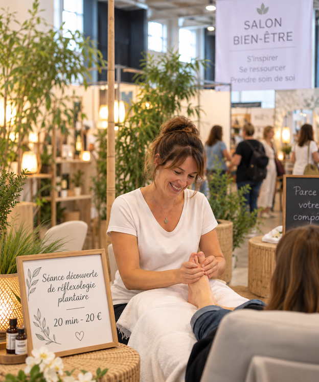 quel affichage pour stand massage