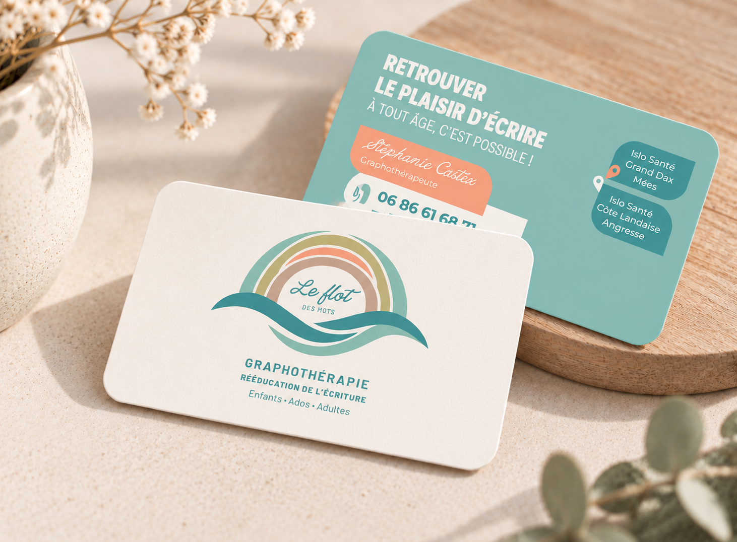 Logo / Cartes - Stéphanie - Graphothérapeute