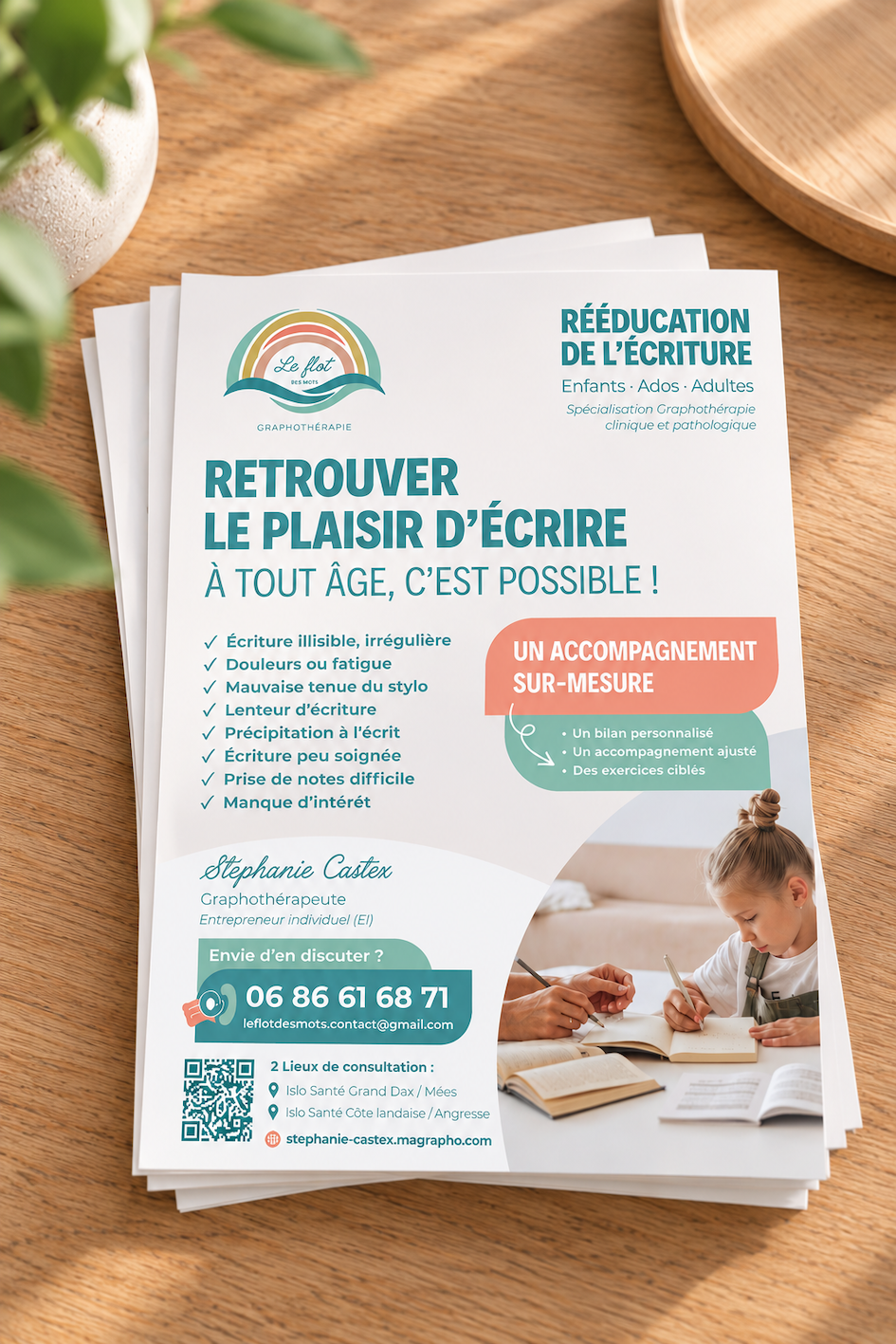 Flyer - Stéphanie - Graphothérapeute